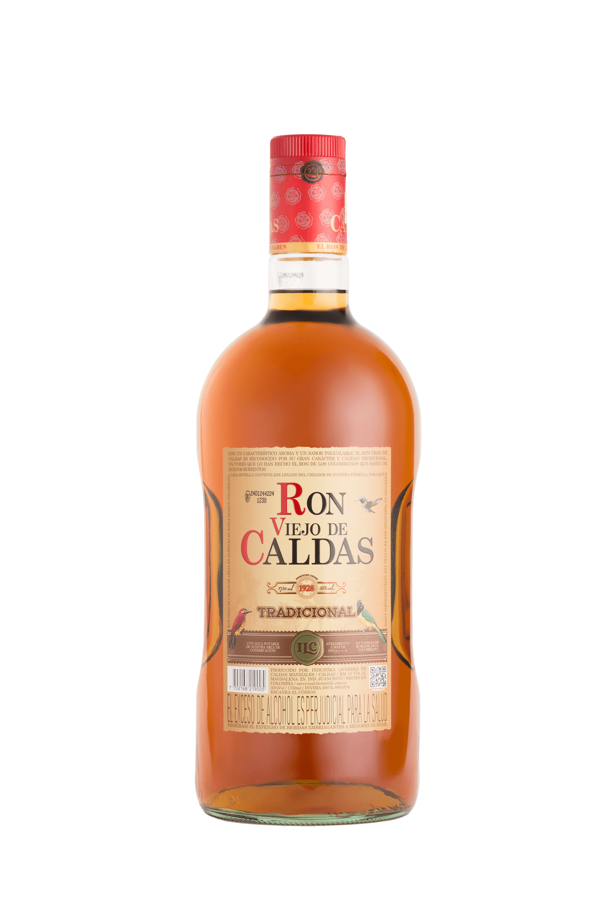 RON VIEJO DE CALDAS GARRAFA  x 1750 ML